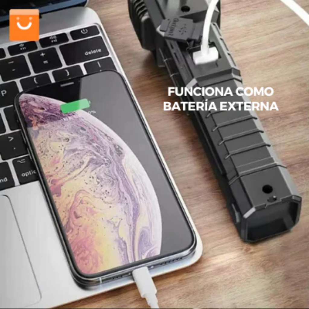 Linterna Multifuncional 4 En 1 Recargabl
