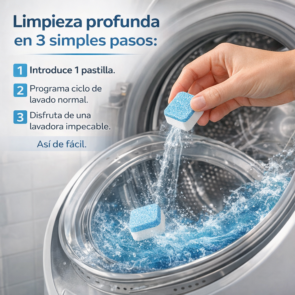 Pastilla limpia y desinfecta Lavadora
